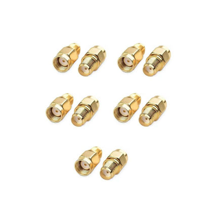 Picture of Woostars Electronics coaxial Coax Adapter SMA Female to RP-SMA Male 10pcs