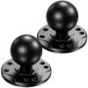 Picture of BRCOVAN 2 PCS, 1.5'' Ball Mount Base with Aluminum Alloy AMPS Hole Round Plate & 1.5'' TPU Ball Adapter Compatible with RAM Mounts C Size 1.5 Inch Ball Double Socket Arm