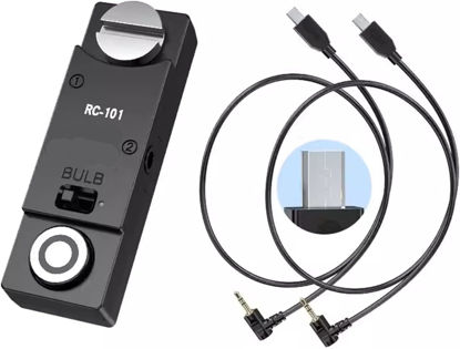 Picture of RC-101 S2 Shutter Release Remote Control for Sony a7/a7ii/a7iii/r2/r3/a6500 1/4 Stabilizer Extension Photo Key Accessories. Small Size Remote Control