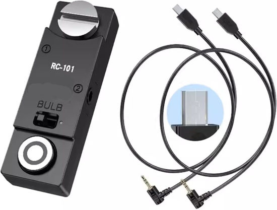 Picture of RC-101 S2 Shutter Release Remote Control for Sony a7/a7ii/a7iii/r2/r3/a6500 1/4 Stabilizer Extension Photo Key Accessories. Small Size Remote Control