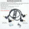 Picture of for hasselblad Cable Shutter Cable Release Remote H2F,H3DII,H4D,H5D-40,H6 Two Cameras in sync Button 1/4 Stabilizer Extension Photo Key Accessories. Small Size Control (RC101-2.5A H)