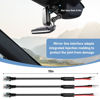 Picture of SDSACZMU Radar Detector Mount,Rearview Mirror Rod Radar Mounting Bracket+Rearview Mirror Hard Wire Power Cord kit16,with Inline Fuse (for Escort Max / Max2/ MAX360 Radar)