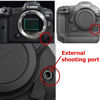 Picture of RC101-N3 Camera Shutter Remote Control for Canon R5 R5C 5D4 5D3 6d2 1/4 Screw Fixing Small Release Button Handle Two Cameras in sync Release Button