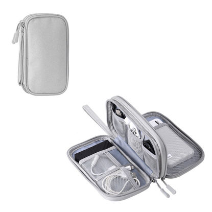 Picture of FANBODTA Electronic Organizer Travel Cable Accessories BagPouch Portable Waterproof Storage Bag Electronic Organizer Case for Cable, Mouse,USB Cable,Power Bank,Cord, Charger, Phone, Earphone