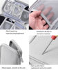 Picture of FANBODTA Electronic Organizer Travel Cable Accessories BagPouch Portable Waterproof Storage Bag Electronic Organizer Case for Cable, Mouse,USB Cable,Power Bank,Cord, Charger, Phone, Earphone