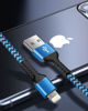 Picture of Short iPhone Charger Cord, USB A to Lightning Cable 1FT/2Pcs [Apple MFI Certified] Braided Fast Charging Wire Data Line for iPhone 14 Pro Max 13 12 Pro/11/XS/XR/X/SE/8 Plus/7/6s, iPad Mini/Air for Car