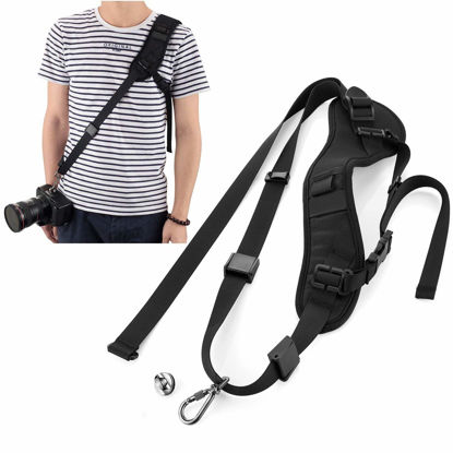 Picture of WANBY Camera Padded Shoulder Neck Strap Quick Release Sling Belt for DSLR SLR