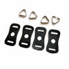 Picture of ThtRht 4 Pack Camera Triangle Split Ring Leather Pad Protector Cover Lug Ring Shoulder Strap Belt Hook Holder Replacement Universal for Fujifilm Canon Nikon Sony Olympus Pentax Mirrorless DSLR Camera