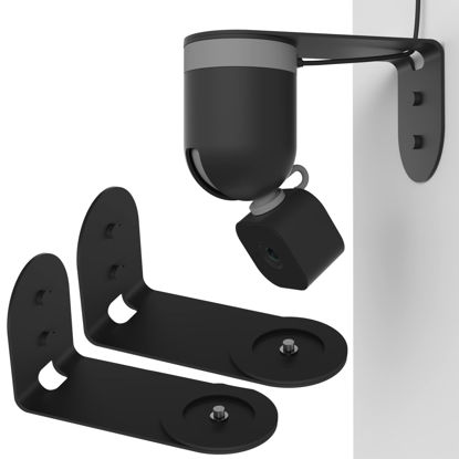 Picture of Zwolf Metal Wall Mount for Blink Mini Pan Tilt Camera, Provide Better Viewing Angles for Blink Mini Pan Tilt Mount (Black/Pack of 2)
