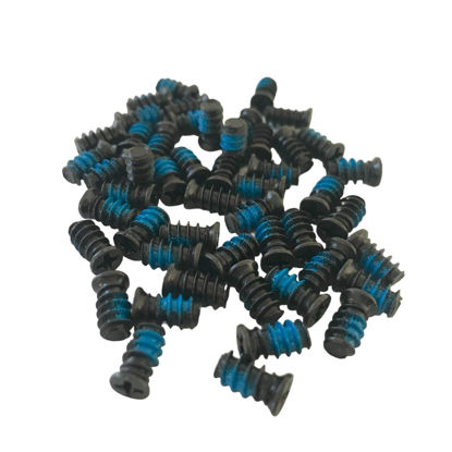 Picture of Easycargo 50pcs Computer Case Fan Screws, Blue Nylon Self Locking Fan Screws, PC Fan Screw for 70mm, 80mm, 90mm, 92mm, 120mm, 140mm PC Cooling Fan (50 Pack)