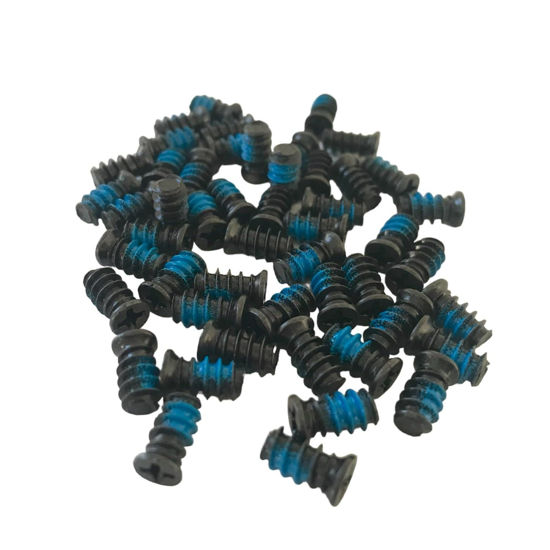 Picture of Easycargo 50pcs Computer Case Fan Screws, Blue Nylon Self Locking Fan Screws, PC Fan Screw for 70mm, 80mm, 90mm, 92mm, 120mm, 140mm PC Cooling Fan (50 Pack)
