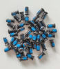 Picture of Easycargo 50pcs Computer Case Fan Screws, Blue Nylon Self Locking Fan Screws, PC Fan Screw for 70mm, 80mm, 90mm, 92mm, 120mm, 140mm PC Cooling Fan (50 Pack)