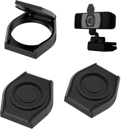 Picture of 3 Pack Knomix Universal Webcam Cover Desktop Computer External Webcam Lens Cover Shutter Cap Hood, Streaming Web Camera Privacy Cover Clip for Logitech HD Pro Webcam C270/C615/C920/C930e/C922X etc.