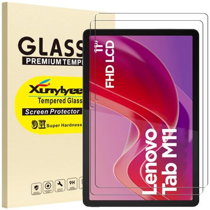 Picture of XunyLyee 2-Pack, Screen Protector for Lenovo Tab M11/ Tab K11 LTE 2024 11 inch Tempered Glass Film