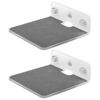 Picture of TXEsign Small Floating Shelves Speaker Shelf, Small Wall Shelf Speaker Mount for Speaker, Webcam, Display Shelf Acrylic Speaker Shelf (Silky White & Transparent, Small)