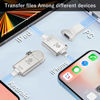 Picture of MFi Certified 128GB Photo-Stick-USB-Flash-Drive iPhone-Photo-Storage-Stick USB C iPhone-Flash-Drive-for-Photos External-Storage-iPhone-Thumb-Drive Memory-Stick-for-Android iPad iPhone-Photo-Transfer