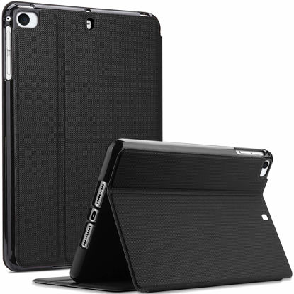 Picture of ProCase Book Cover for iPad Mini 5 Generation 2019/ Mini 4 3 2 1, Slim Stand Protective Folio Case Smart Cover for iPad Mini 5/4/3/2/1 -Black