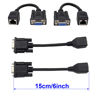 Picture of ZUYOOK DB9 RS232 to RJ45 Extender Adapter, DB9 9-Pin Serial Port Female to RJ45 Cable CAT5 CAT6 Ethernet LAN Console Extend Adapter Cable RJ45 to RS232 Cable（15CM/6Inch）(2Pack 2Female)