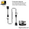 Picture of ZUYOOK DB9 RS232 to RJ45 Extender Adapter, DB9 9-Pin Serial Port Female to RJ45 Cable CAT5 CAT6 Ethernet LAN Console Extend Adapter Cable RJ45 to RS232 Cable（15CM/6Inch）(2Pack 2Female)