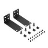Picture of PhyinLan Rack Mount Kit for 10.6 inch Switches, Adjustable Rack Ears for Netgear, Cisco, D-Link, TRENDnet and HP Products, Mount 10.6" Wide to 19" Equipment, Adjustable Hole Distance 14-30mm