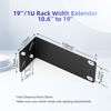 Picture of PhyinLan Rack Mount Kit for 10.6 inch Switches, Adjustable Rack Ears for Netgear, Cisco, D-Link, TRENDnet and HP Products, Mount 10.6" Wide to 19" Equipment, Adjustable Hole Distance 14-30mm