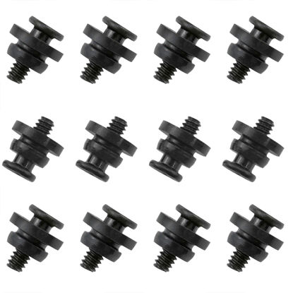 Picture of XZW- 3.5Inch Mechanical Hard Disk Shock Absorber Screws Hard Disk Drive Screws Shock Absorber Rubber Washer Kit (Black) 12 Sets