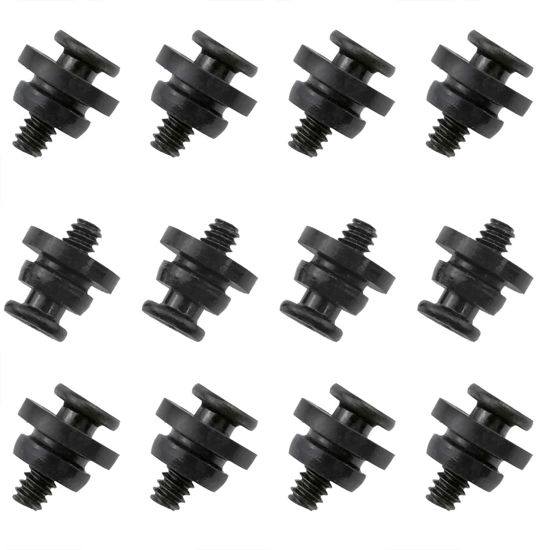 Picture of XZW- 3.5Inch Mechanical Hard Disk Shock Absorber Screws Hard Disk Drive Screws Shock Absorber Rubber Washer Kit (Black) 12 Sets