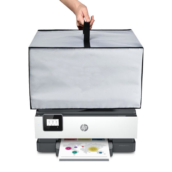 Picture of NUENSS-ROR Printer Dust Cover Heavy Duty Anti-Static Waterproof Dust-proof Printer Cover Csse for HP OfficeJet Pro 8015e /8135e/8139e Wireless Colour All-in-One Printer (Silver)