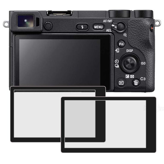 Picture of PCTC Screen Protector for Sony a6500 Perfect Fit, Tempered Glass Screen Protectors Compatible for Sony DSLR Alpha A6400 A6500 A5100 ILCE-6500 ILCE-6500KIT 2 Packs