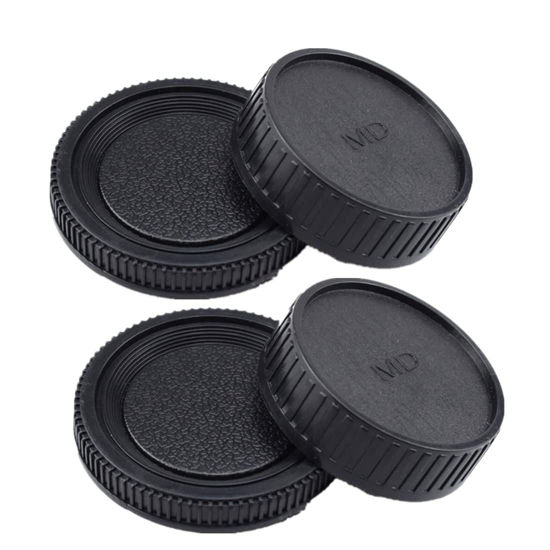 Picture of MD Body Cap & Camera Rear Lens Cover Compatible with for Minolta SR MD MC Mount Camera Lens Such as SR-2,SR-7,SR-T 101,XK,XM, X-1,XE5,XE,XE-7,XD-7,XD-11,XG-M,X-500,X-570
