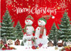 Picture of Dudaacvt 7x5ft Christmas Backdrop Christmas Backdrop Banner Party Winter New Year Xmas Eve Family Party Decoration Winter Snowman Backdrop