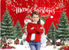 Picture of Dudaacvt 7x5ft Christmas Backdrop Christmas Backdrop Banner Party Winter New Year Xmas Eve Family Party Decoration Winter Snowman Backdrop
