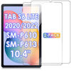 Picture of DETUOSI 2-PACK Screen Protector for Samsung Galaxy Tab S6 Lite 10.4" 2022/2020 (SM-P610/ P613/ P615/ P619), Ultra Clear/Easy Install/Anti Fingerprint/Case Friendly Mica Tab S6 Lite Tempered Glass