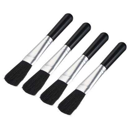 Picture of MECCANIXITY Computer Cleaning Brush Tools Soft Bristle with 4.7 Inch Plastic Handle for Keyboard, Camera Lens, Electronics, Home, Office, 4 Pack