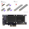 Picture of NFHK PCI-E 4.0 4X Host Adapter to NVMe Ruler 1U GEN-Z EDSFF 9.5mm 15mm 25mm Thickness Short SSD E1.S with Heat Sink PM9A3 PM9D3 P5801X Carrier Adapter