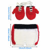 Picture of Newborn Photography Prop Infant Baby Boxing Gloves Pant Crochet Costume Knitted Shoot Outfits Knitted for 6-12 Months Baby Boy