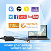Picture of HDMI, AV, RCA, S-Video Video to USB 1080P Audio Video Capture Card Device, USB 2.0 Transfer Record Grabber,1080P HD 60fps Live Streaming Device for Gaming, Streaming,VCR, VHS, Camcorder, Video8,DVD