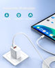 Picture of 20W [Apple MFi Certified] Fast Charger Fit for iPad Mini 5 5th Generation 2019 7.9" Tablet with 6.6Ft Lightning to USB-C Charging Cable A2133 A2124 A2126 A2125 AC Power Supply Adapter Cord