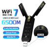 Picture of Gaming WiFi 7 USB 3.0 Card Driver Free with 8912AU Chipset(BE6500) USB Wireless Adapter Tri-Band High Speed Network Card for Desktop & Laptop, 802.11ac/ax/be Compatible, Plug & Play for Windows 11/10