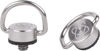 Picture of Stainless Steel D Ring Screw Adapter for Camera Strap, Tripod Screw Holder Fixing Screw Camera Carabiner Clip for Quick Install Camera Strap, Set of 2