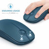 Picture of VssoPlor Wireless Mouse, 2.4G Slim Portable Computer Mice with Nano Receiver for Notebook, PC, Laptop, Computer (Sapphire Blue)