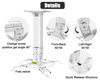 Picture of 2-Be-Best Drop Ceiling Projector Mount Heavy Duty Projector Mount Max Loading 45 lbs / 20 kg 16-24 in / 40-60 cm Adjustable Projector Ceiling Mount Projector Wall Mount White