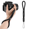 Picture of JIEYAO Adjustable Camera Wrist Strap, Black Hand Strap Lanyard, Soft Nylon Wristlet Straps Rope Camera Hand Strap for Camera Phone Case Keys Keychain USB Flash Drive Flashlight Glove Leash
