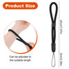 Picture of JIEYAO Adjustable Camera Wrist Strap, Black Hand Strap Lanyard, Soft Nylon Wristlet Straps Rope Camera Hand Strap for Camera Phone Case Keys Keychain USB Flash Drive Flashlight Glove Leash