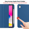 Picture of ZryXal New iPad 10th Generation Case 10.9 Inch 2022 with Pencil Holder, Smart iPad Case with Soft TPU Back [Support Auto Wake/Sleep] (Navy Blue)