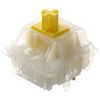Picture of Gateron Milky Yellow Pro Switches Pre-lubed 5 Pin Linear Keyboard Switches for MX Mechanical Keyboard (110 Pcs, Yellow)
