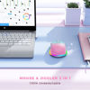 Picture of Wireless Mouse Jiggler - LED Wireless Mice with Build-in Mouse Jiggler Mover, Rechargeable Moving Mouse for Computer with Undetectable Random Movement Keeps Computer Awake - Gradient Pink