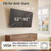Picture of IWORKBOARD Heavy Duty Tilt TV Wall Mount for 32-90 inch Large TV, Low Profile Slim TV Mount, Thin Wall Mount TV Bracket with Safe Lock & Quick Release, Max VESA 600x400mm, up to 132lbs & 24 inch Stud