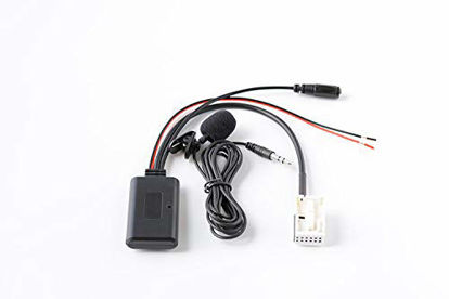Picture of Car Bluetooth Audio Cable | 12-pin Stereo Music Interface Adapter Compatible with BMW Sedan Touring Coupe Cabriolet E61 E62 Series 5, 6 - E60 E63 E64 and Mini R50 R53 JC