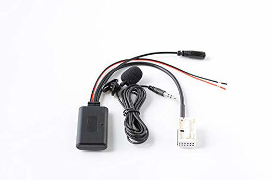 Picture of Car Bluetooth Audio Cable | 12-pin Stereo Music Interface Adapter Compatible with BMW Sedan Touring Coupe Cabriolet E61 E62 Series 5, 6 - E60 E63 E64 and Mini R50 R53 JC